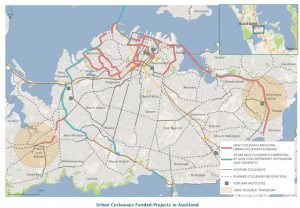 Auckland urban cycleways 