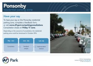 Ponsonby Residential parking zone consultation